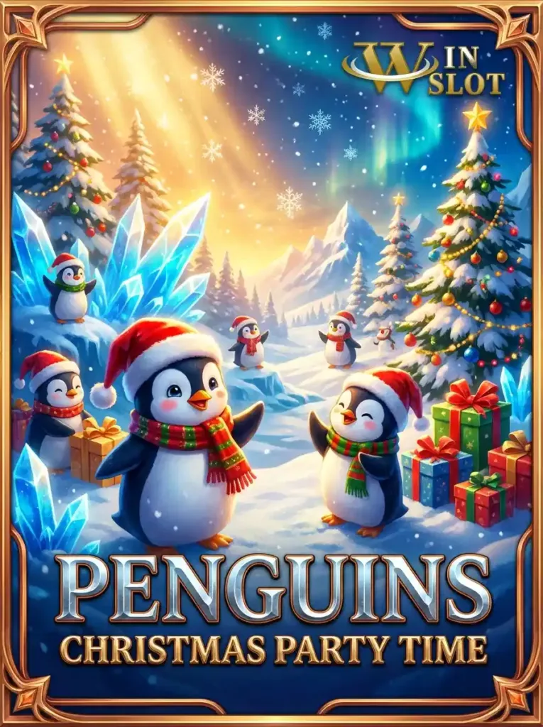 Penguins Christmas Party Time